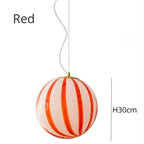 Candy-Stripe Swirl Glass Globe Pendant – Novaro – Product Detail 7