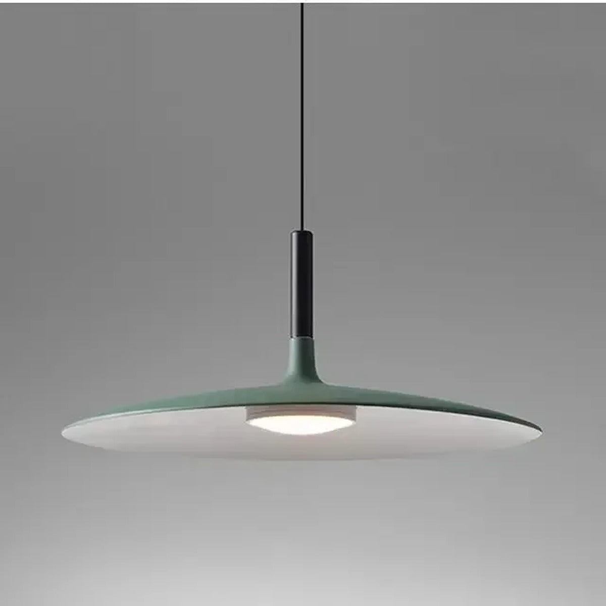 Wide Saucer Disc Pendant Light – Dolux – Green