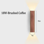 Modern Wall Sconce Farlux — 18W-Brushed Coffee