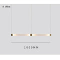 Glass Orb Linear Pendant Light Prismova — Style B — Gold, 100cm