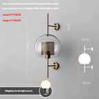 Honeycomb Cage Glass Globe Wall Sconce – Devorn – Product Detail 7