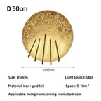 Gold Foil Disc Ambient Wall Sconce – Yarlion – Product Detail 12