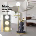 Modern Table Lamp Velvix — Gray With Table