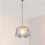 Iridescent Glass Petal Pendant Chandelier – Uevorn – Hero Shot