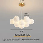 Floating Glass Gold Chandelier Praivelle – Product Detail 15