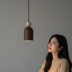 Nordic Wood & Stone Pendant Light – Belston – Product Detail 6
