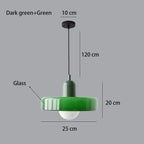Solren Pendant Light — Dark Green & Green