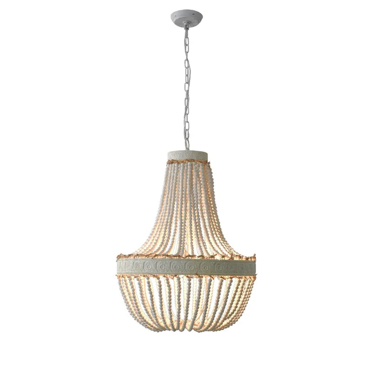Bohemian Wooden Bead Empire Chandelier – Teruko – Product Detail 5