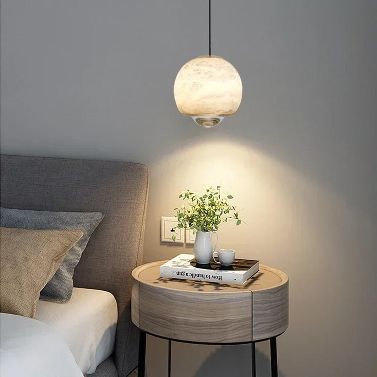 Italian Marble Pendant Light Carroven – Lifestyle View 2
