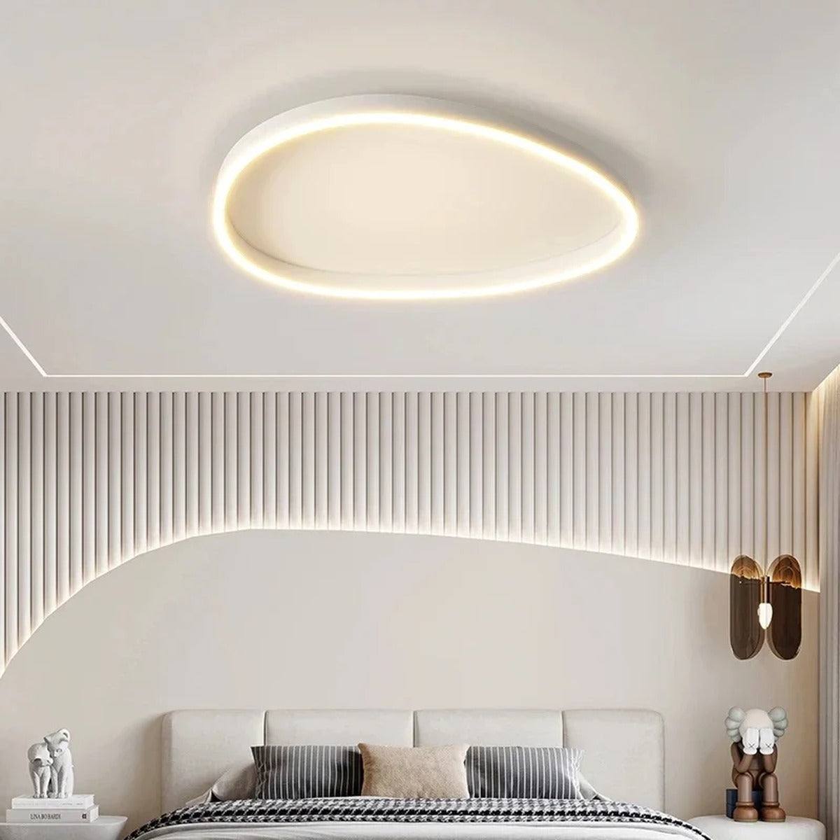 Minimal LED Ring Pendant Light – Rinova – Lifestyle View 4