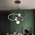 Modern Gold Ring Chandelier Lumathon – Lifestyle View 3