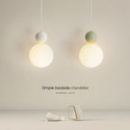 Luniva pendant light — simple bedside chandelier detail