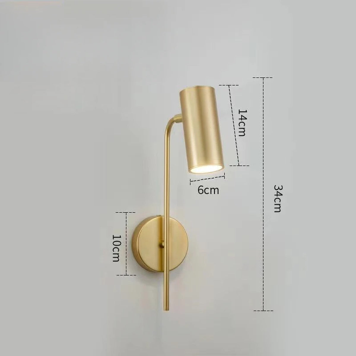 Slim Cylindrical Pivoting Spot Wall Sconce – Torvaex – Product Detail 8