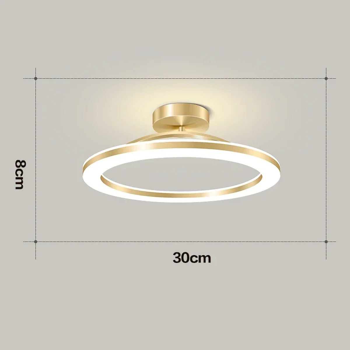 Modern Ceiling Light Vel3147 — Glod 30cm