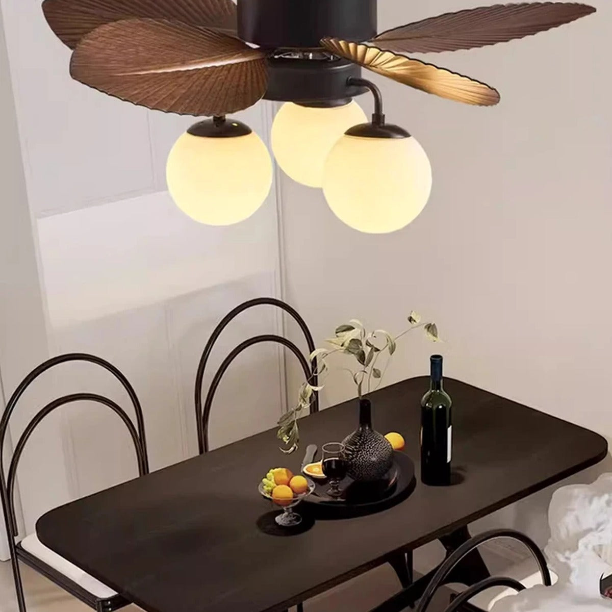 Palmara Palm-Leaf Ceiling Fan Light – Lifestyle View 3