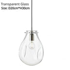 Varvenis Organic Glass Pendant Light – Transparent