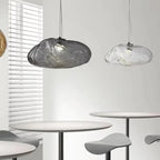 Rippled Glass Organic Pendant Light – Zolux – Lifestyle View 2