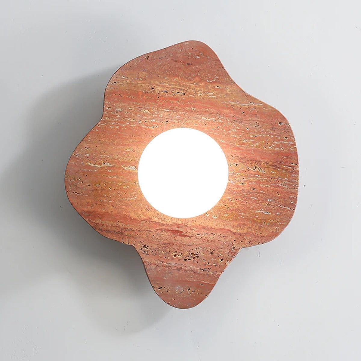 Organic Stone Petal Wall Sconce – Mvoreth – Lifestyle View 2
