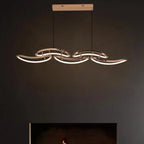 Celvon — side angle showing wave rhythm and rose gold finish