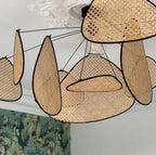 Handwoven Rattan Cluster Chandelier – Canopex – Hero Shot