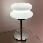 Mid-Century Chrome Stacked Glass Table Lamp Orbidex – Product Detail 10