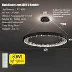 Multi-Ring Crystal Fringe Chandelier – Mevorath – Product Detail 12