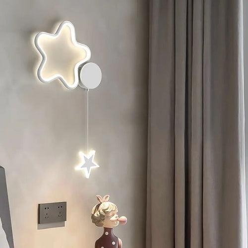Cloud & Star LED Wall Sconce – Beloria – Lifestyle View 2