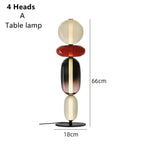 Stacked Art Glass Pebble Table & Floor Lamp – Darvorn – Product Detail 8