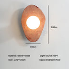 Organic Stone Petal Wall Sconce – Mvoreth – Product Detail 7
