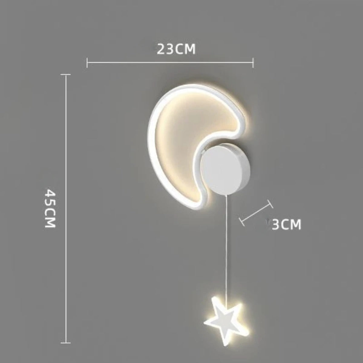 Cloud & Star LED Wall Sconce – Beloria – Product Detail 15