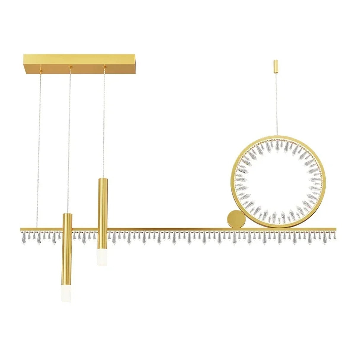 Crystal Tassel Horizontal Bar Chandelier – Sevandrix – Product Detail 5