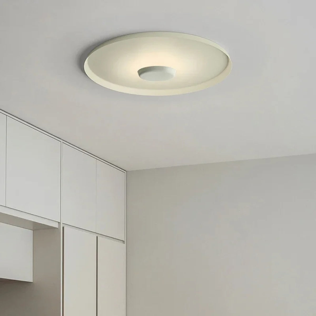 Minimal Lens Flush Ceiling Light – Orbellux – Lifestyle View 2