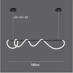 Ribbon Curl LED Ring Chandelier – Yelrix – Product Detail 9