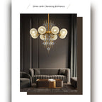 Frosted Glass Bubble Sputnik Chandelier – Nivora