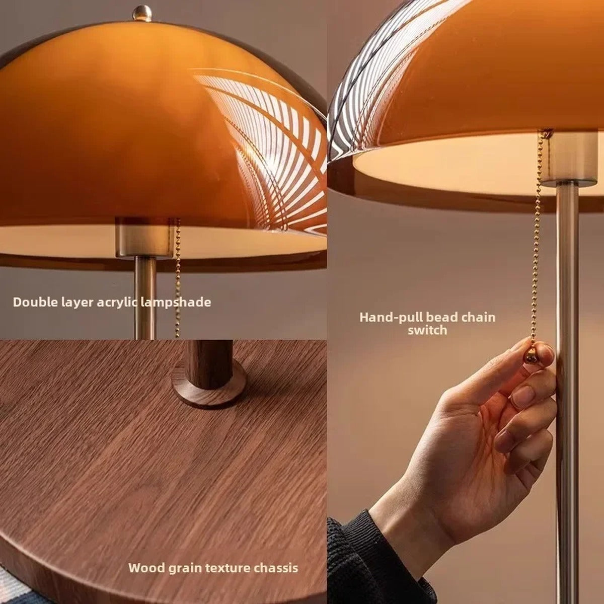 Retro Mushroom Dome Floor Lamp – Pvrix – Lifestyle View 4