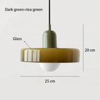 Solren Pendant Light — Dark Green & Tea Green