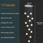 Spiral K9 Crystal Cluster Chandelier Jelvorn – Product Detail 12