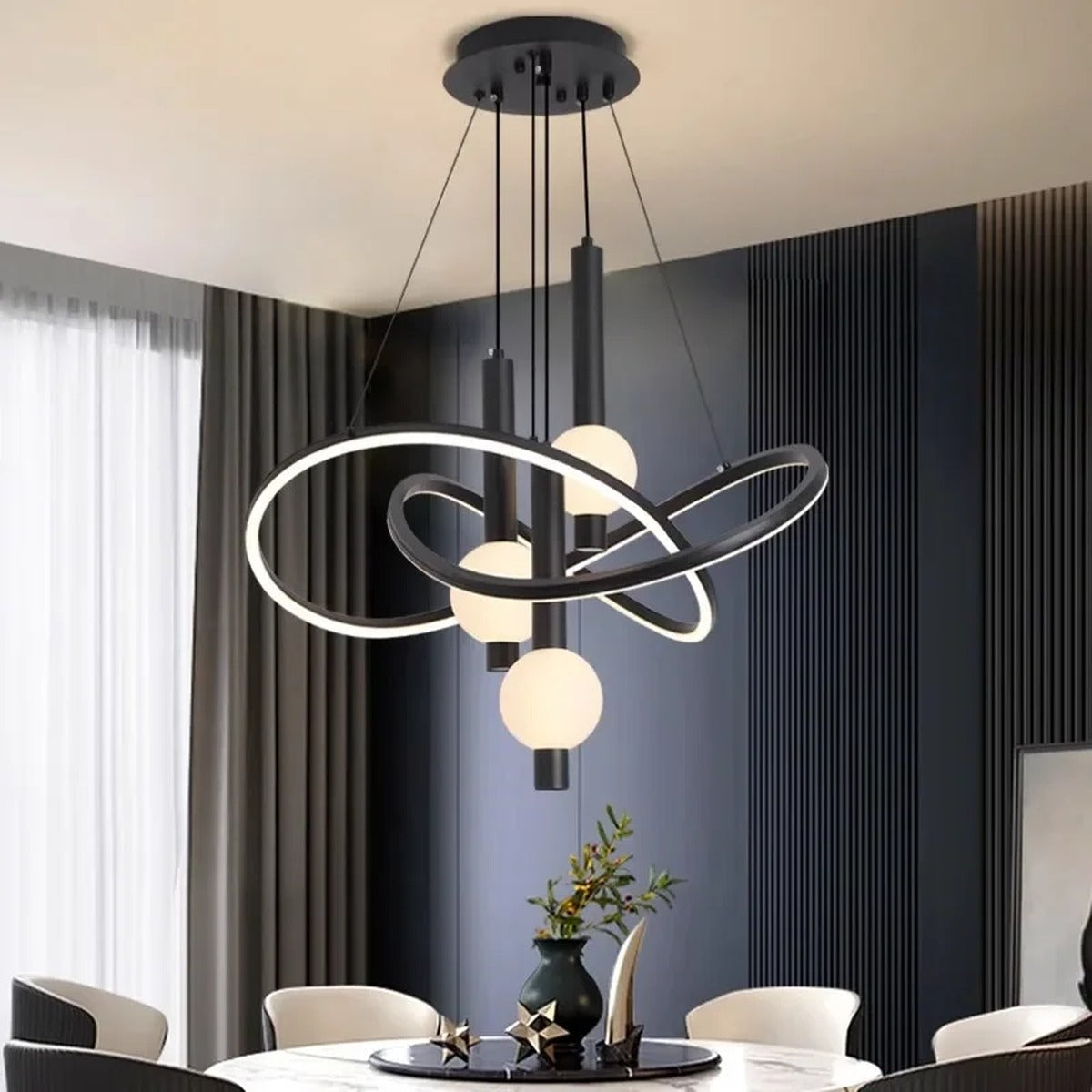 Modern Gold Ring Chandelier Lumathon – Hero Shot