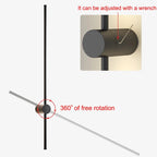 Adjustable Linear Aluminum Wall Sconce Luxara — forged aluminum body detail
