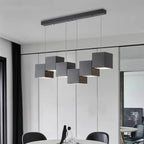 Evrixon pendant — 5-head white version in contemporary kitchen