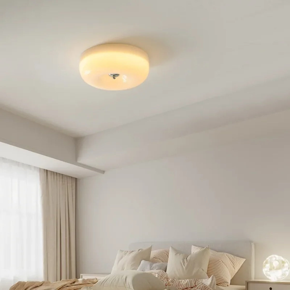 Glossy Pebble Dome Flush Ceiling Light – Ivrix – Product Detail 5