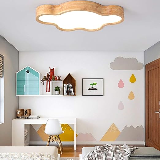 Rectangular Solid Wood Ceiling Light Darion – Product Detail 5