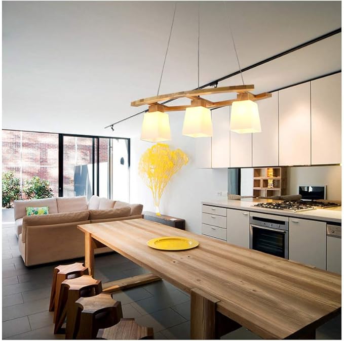 Japanese Inspired Wood Pendant Light Gelon – Lifestyle View 4