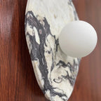 Exotic Marble Pebble Globe Wall Sconce – Jarneo – Product Detail 5
