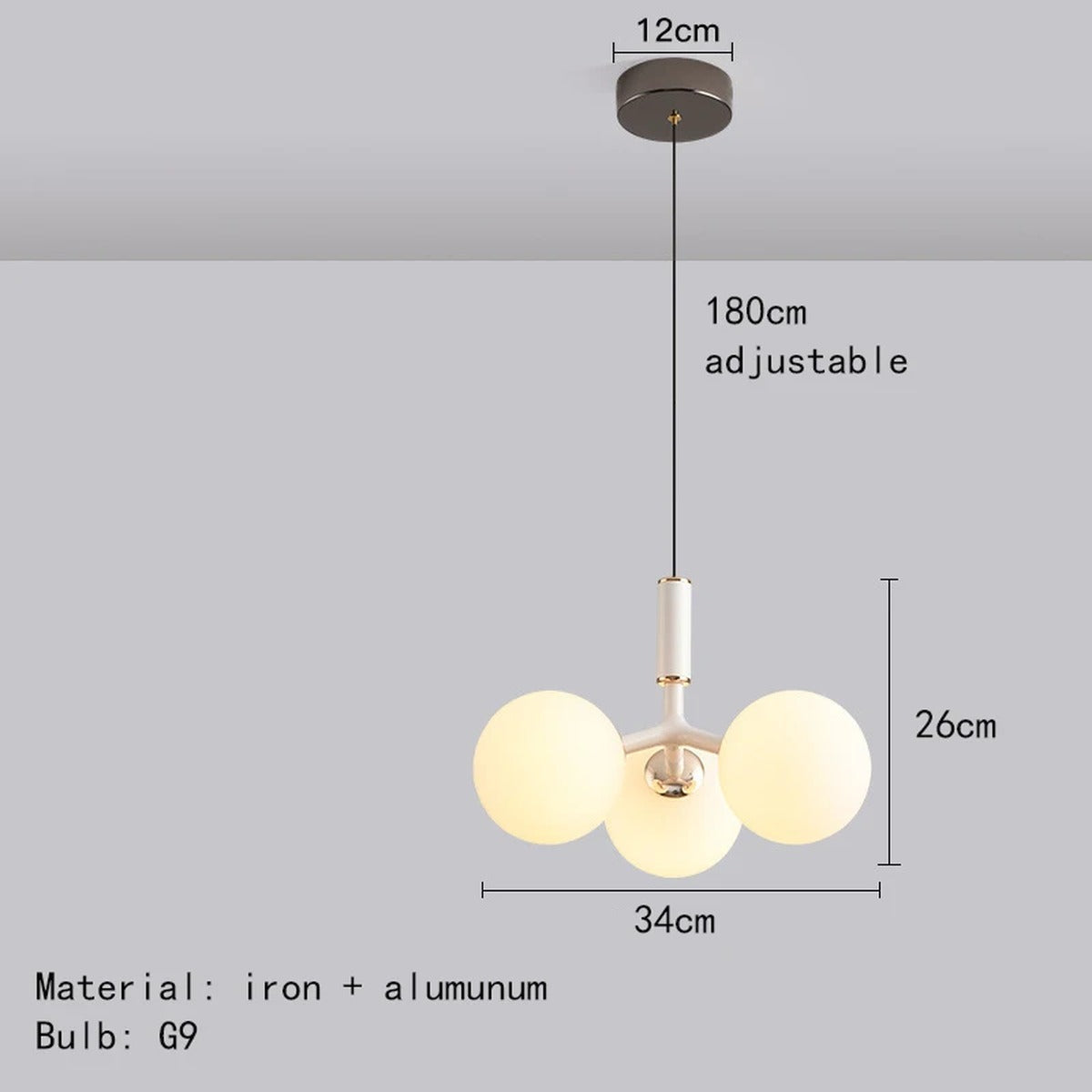 Sculptural Organic Pendant Light Contemira – Product Detail 9
