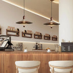 Danish Wide-Brim Walnut Pendant Light – Templix – Product Detail 5