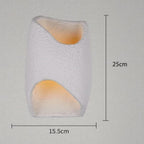Carved Diagonal Aperture Stone Wall Sconce – Ioluxen – Product Detail 10