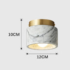 Natural Stone Ceiling Light Petranov – Lifestyle View 3