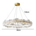 Florenza chandelier — side profile showing three-dimensional petal depth
