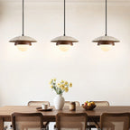 Petravo Travertine Dome Pendant - Dining Table Trio